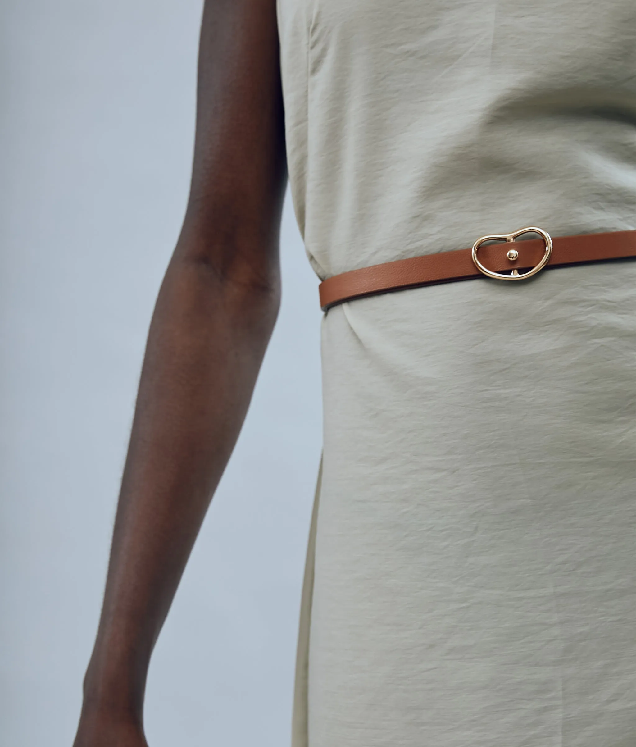 Skinny Georgia Belt in Tan sold by Lizzie Fortunato product image thumbnail 5