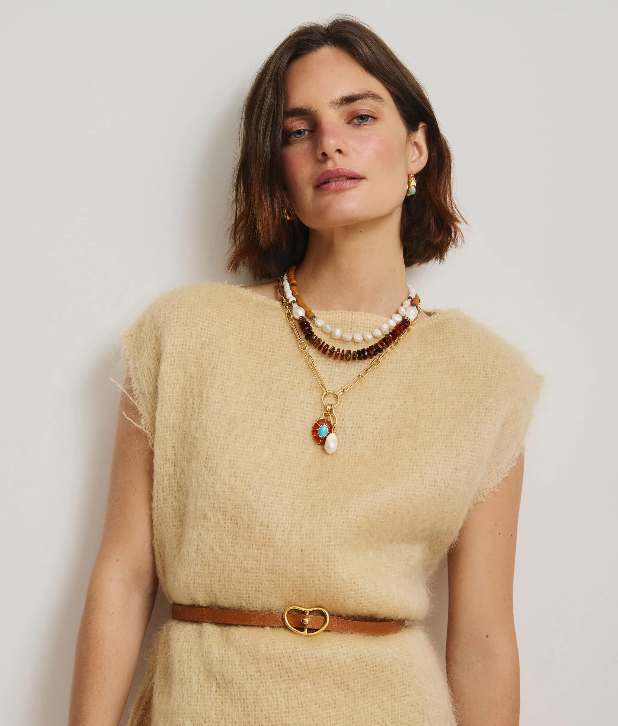 Skinny Georgia Belt in Tan sold by Lizzie Fortunato product image thumbnail 3