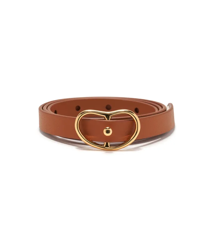 Skinny Georgia Belt in Tan made by Lizzie Fortunato