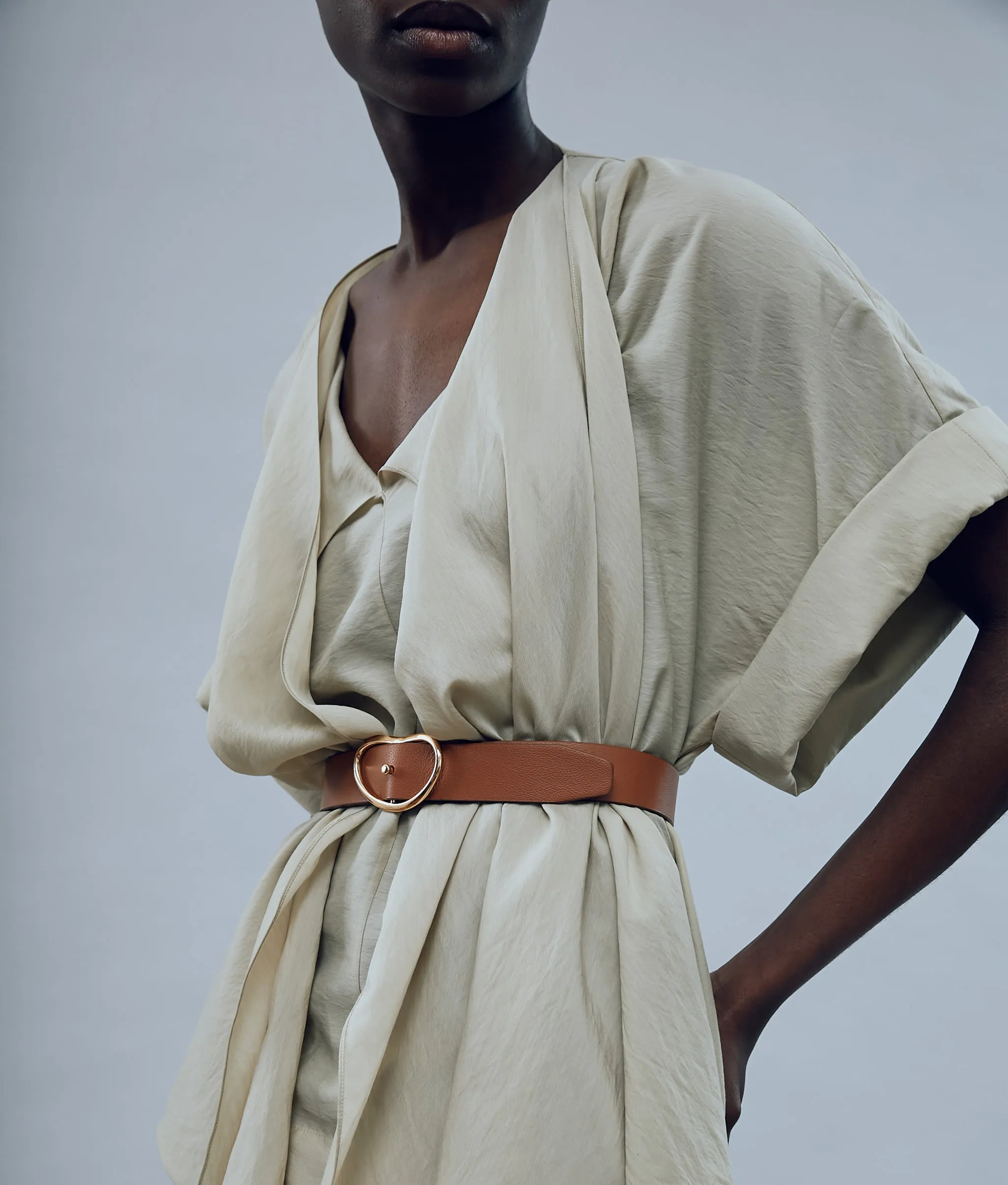 Wide Georgia Belt in Tan (XS/S) sold by Lizzie Fortunato product image thumbnail 3