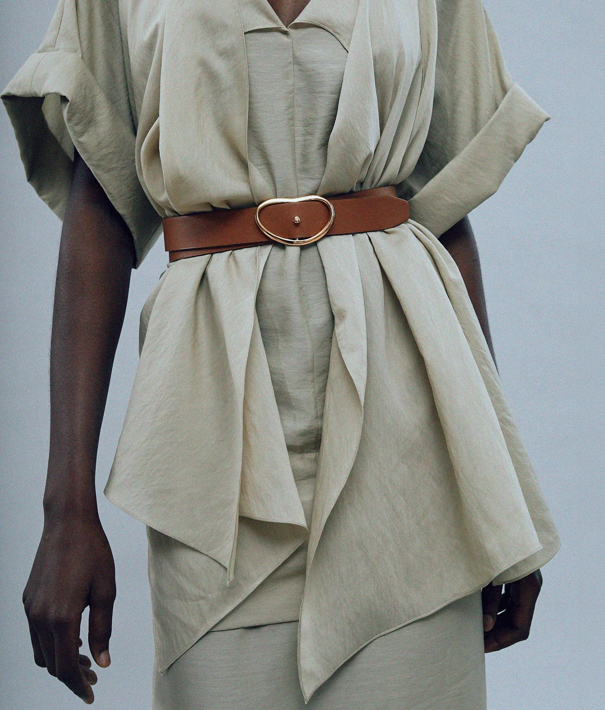 Wide Georgia Belt in Tan (XS/S) sold by Lizzie Fortunato product image thumbnail 2