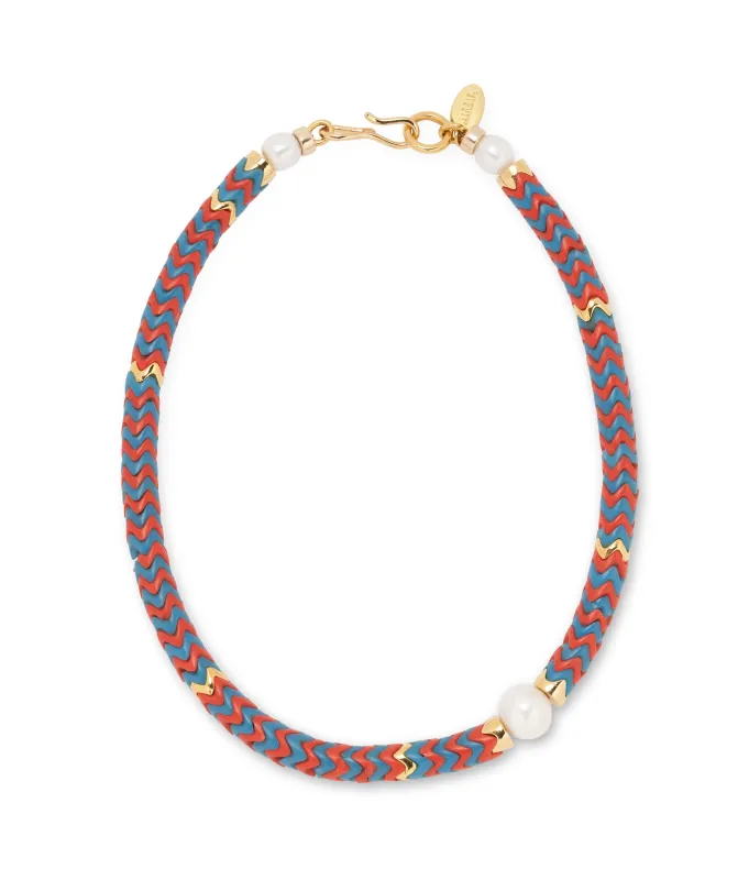 Painted Coast Necklace in Firework made by Lizzie Fortunato