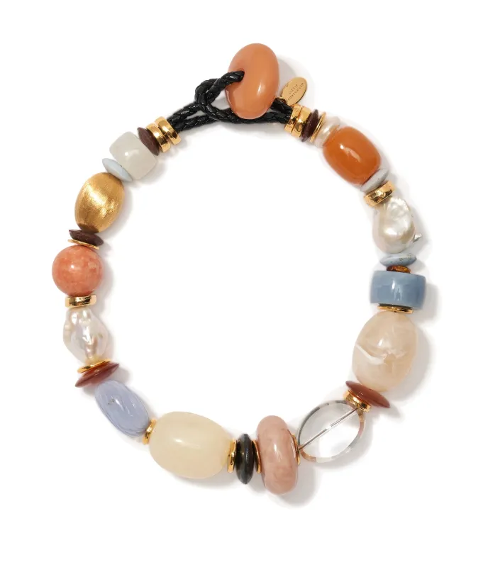 Monument Collar in Monarch made by Lizzie Fortunato