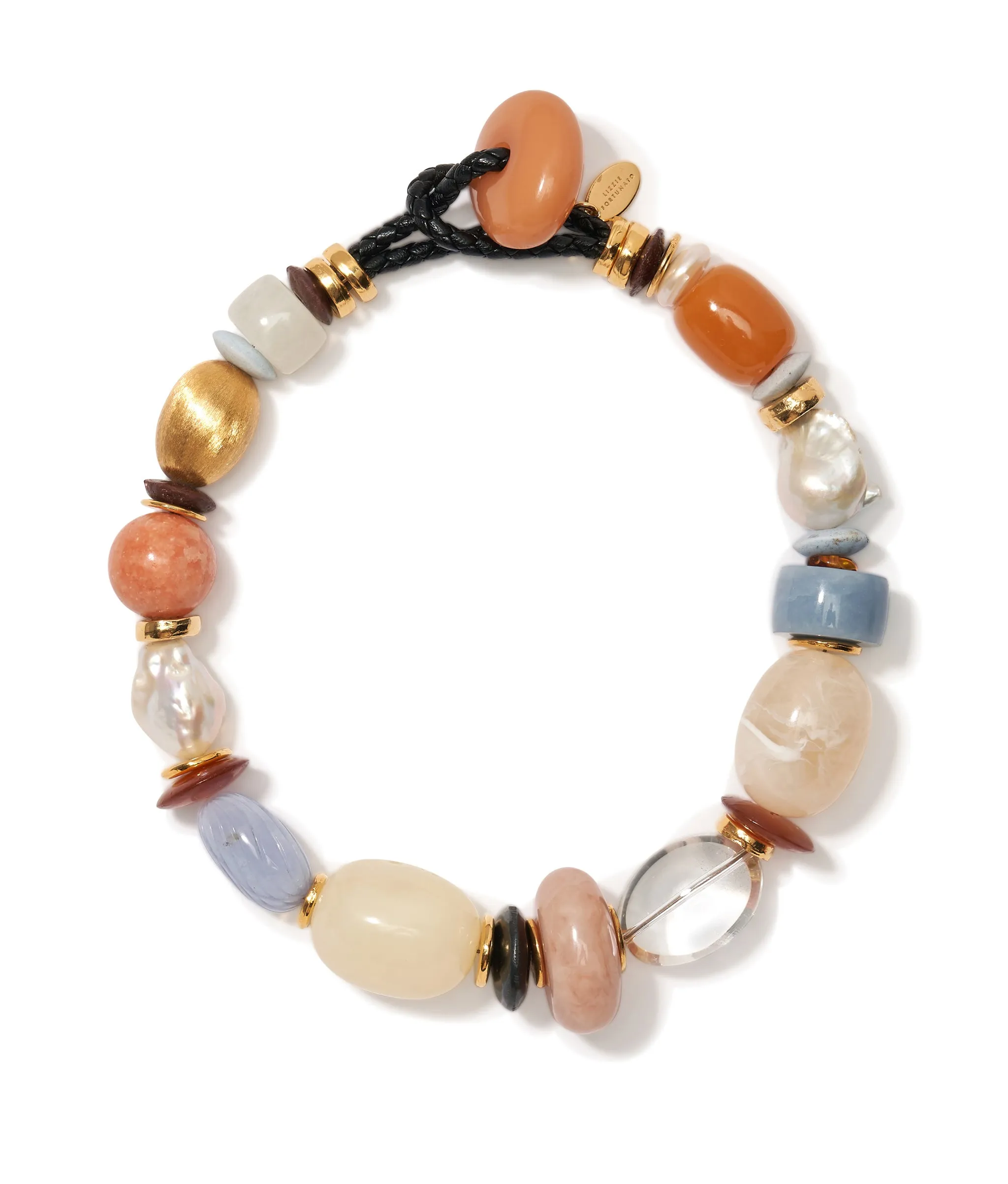 Monument Collar in Monarch sold by Lizzie Fortunato