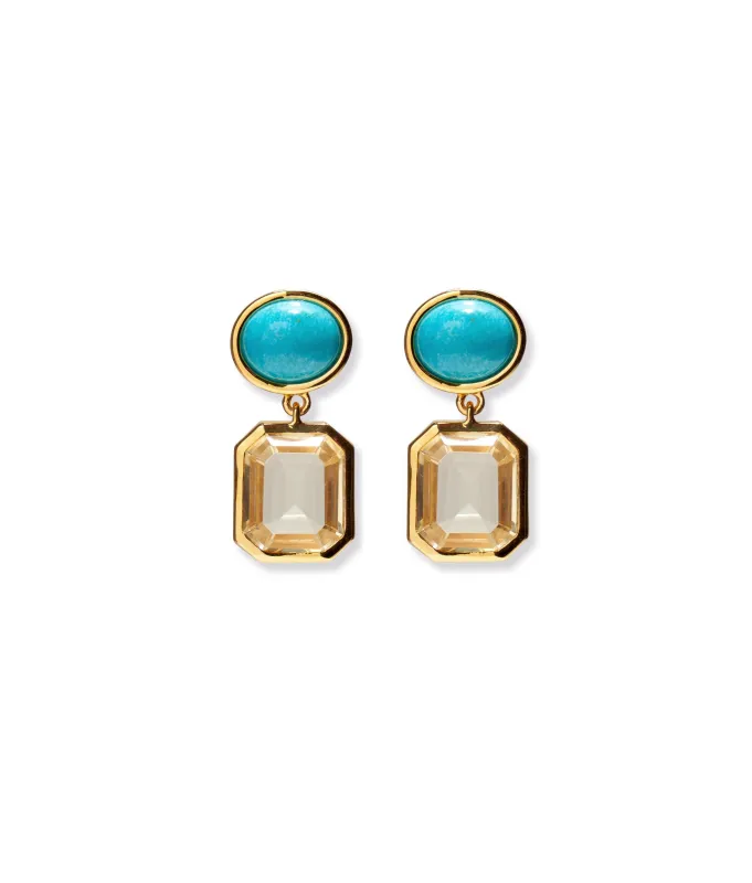 Mini Lush Earrings in Lemon made by Lizzie Fortunato