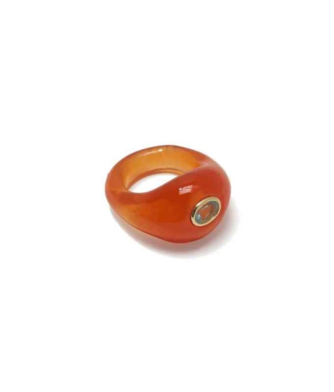 Monument Ring in Marmalade made by Lizzie Fortunato