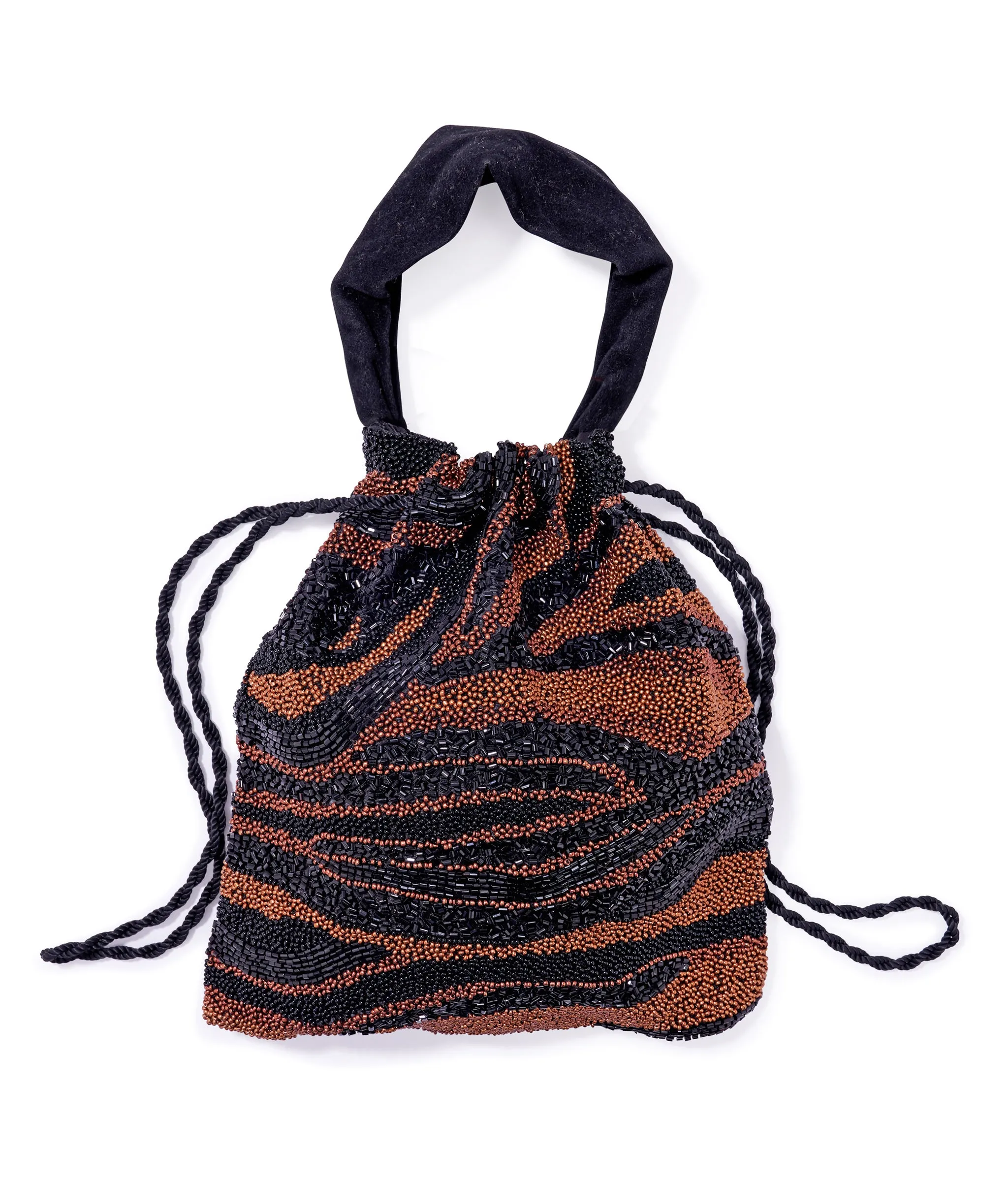 Gala Bag in Black and Brown Zebra sold by Lizzie Fortunato