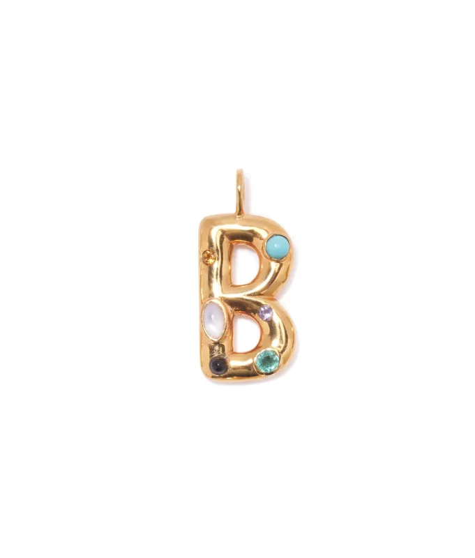 Confetti Letter “B” Charm made by Lizzie Fortunato