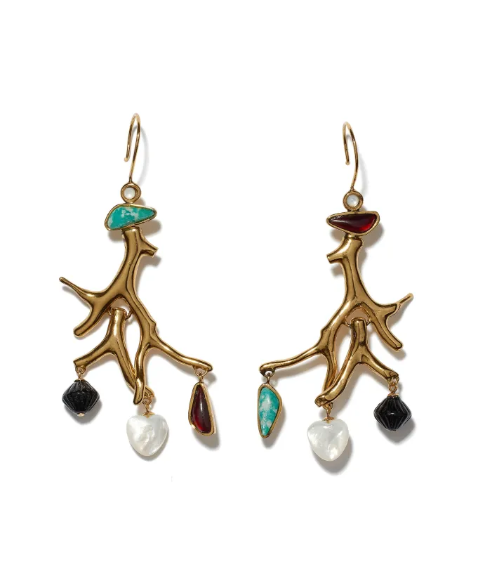 Lagoon Earrings made by Lizzie Fortunato
