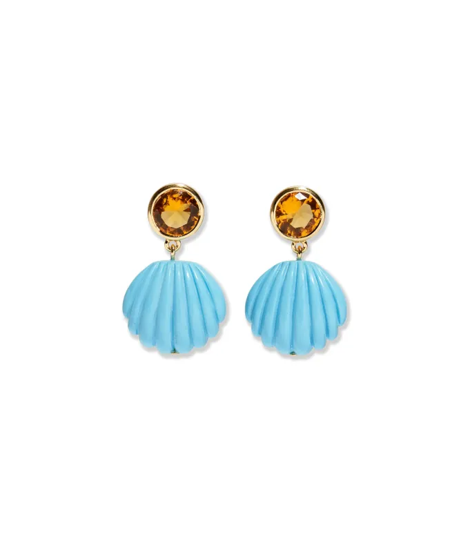 Kai Earrings in Pool made by Lizzie Fortunato