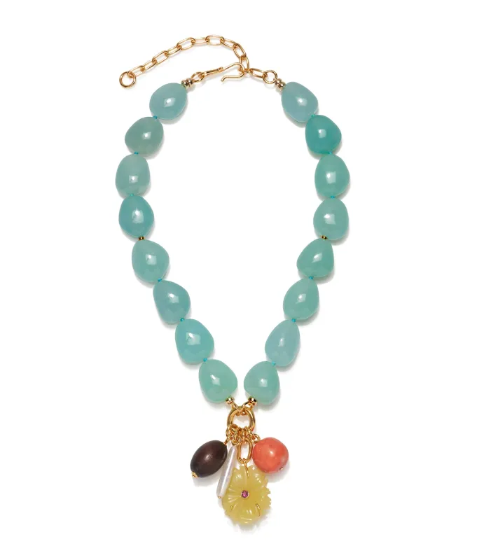 Cordoba Necklace in Sea Foam made by Lizzie Fortunato