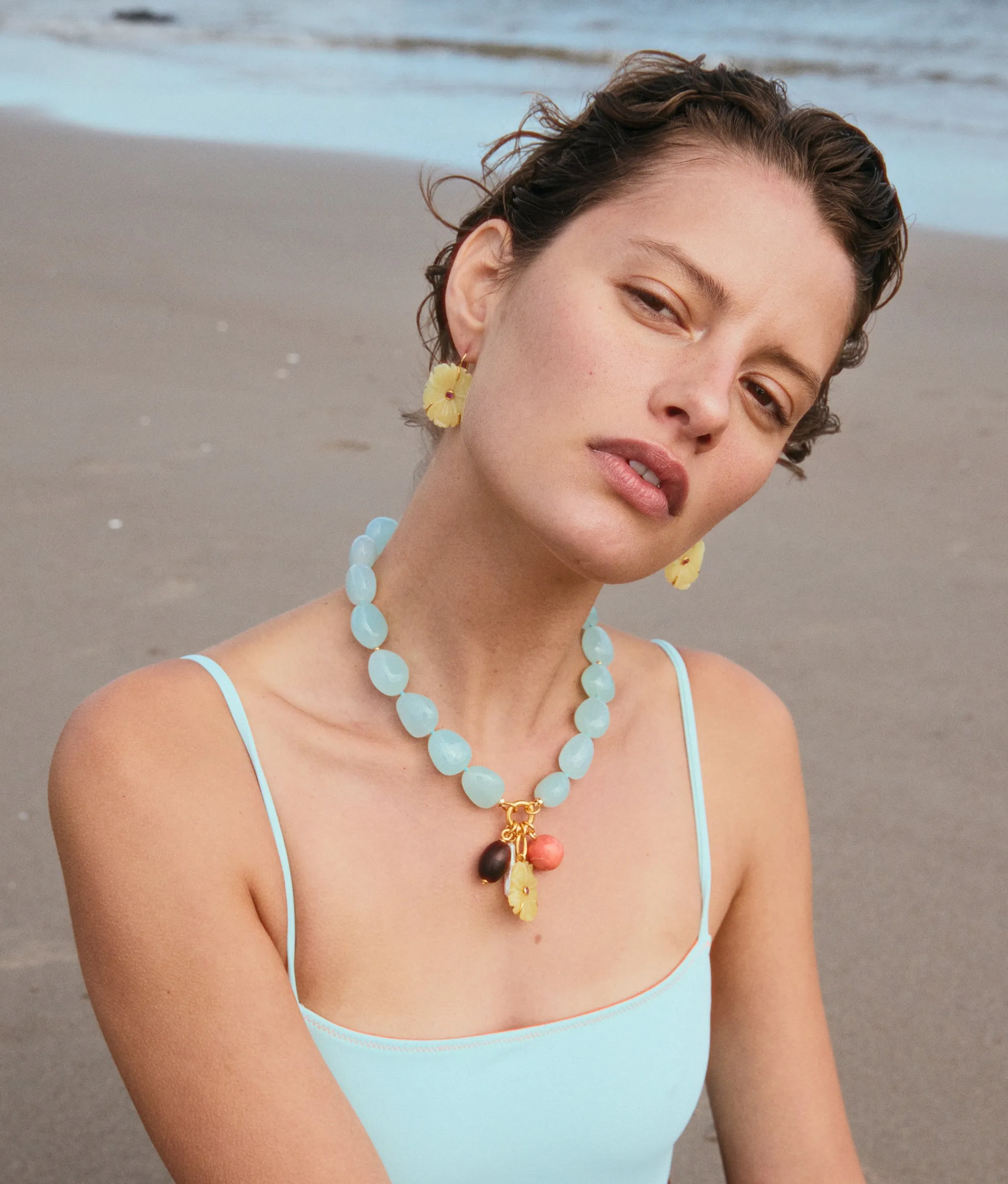 Cordoba Necklace in Sea Foam sold by Lizzie Fortunato product image thumbnail 2
