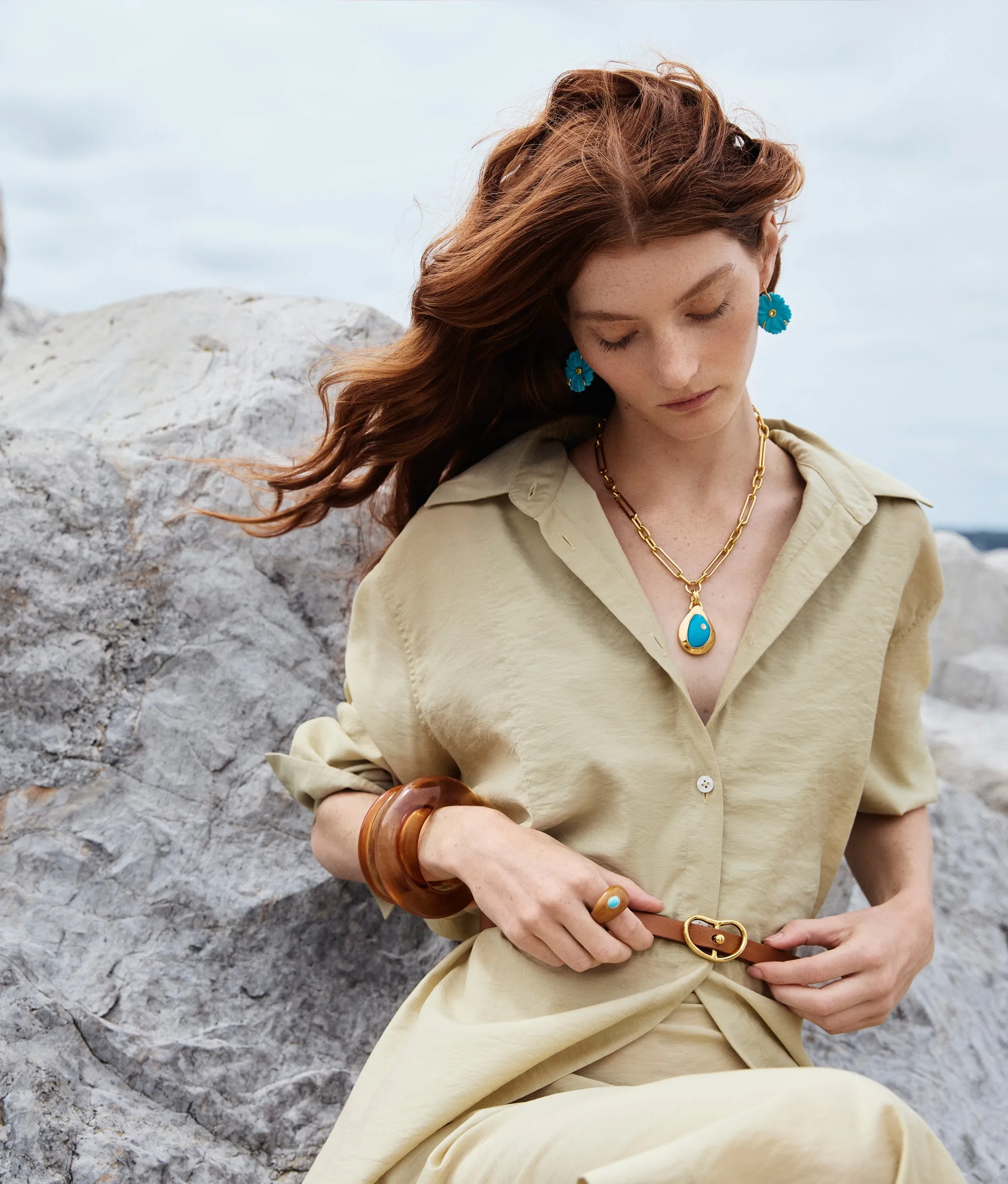 Ridge Cuff in Mocha sold by Lizzie Fortunato product image thumbnail 3