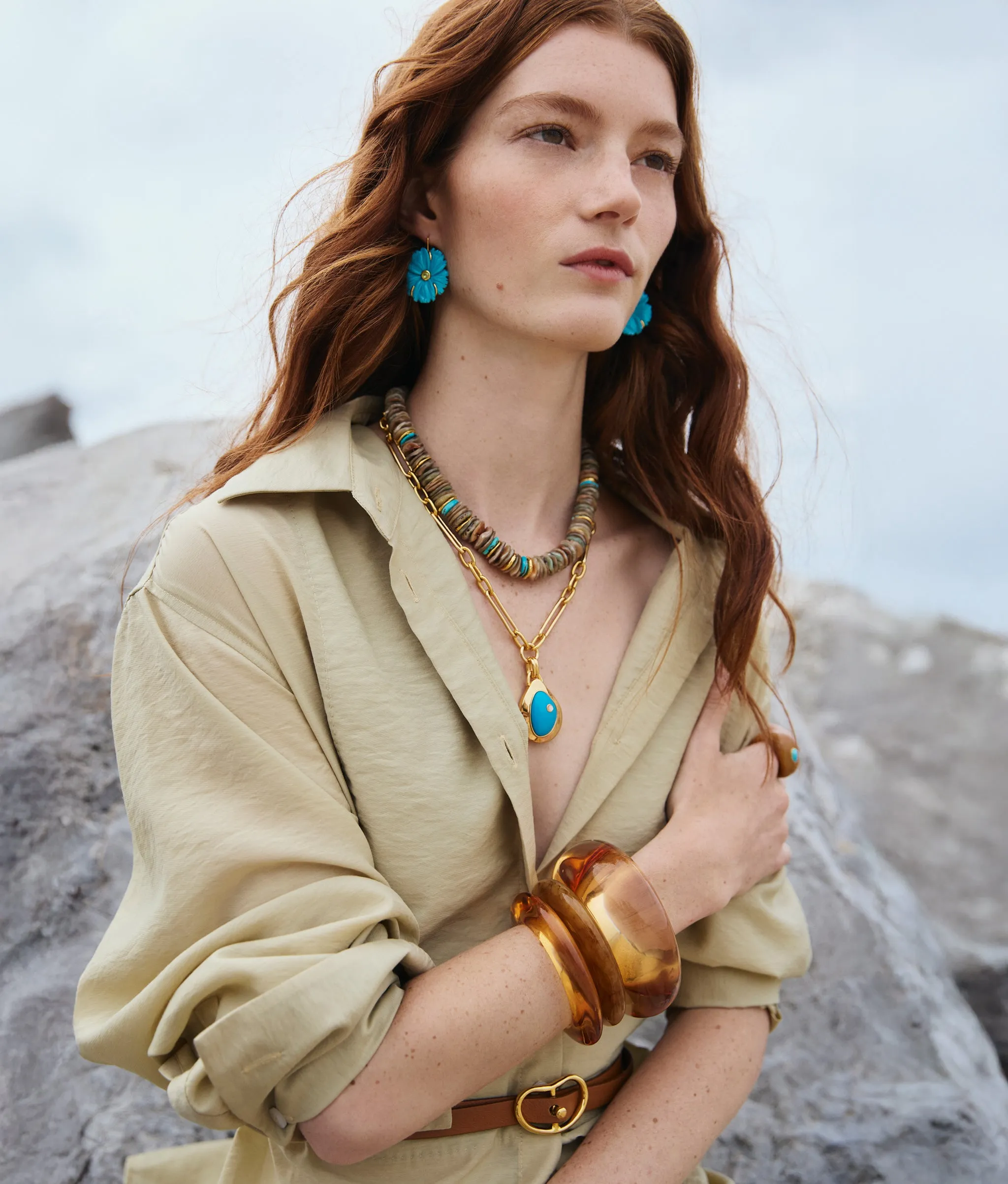 Ridge Cuff in Mocha sold by Lizzie Fortunato product image thumbnail 2
