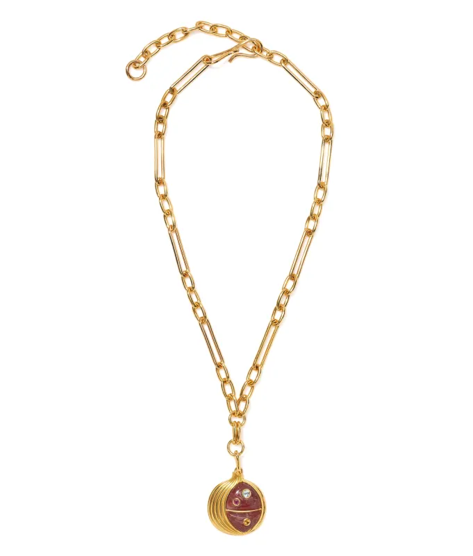 Pomegranate Pendant Necklace made by Lizzie Fortunato