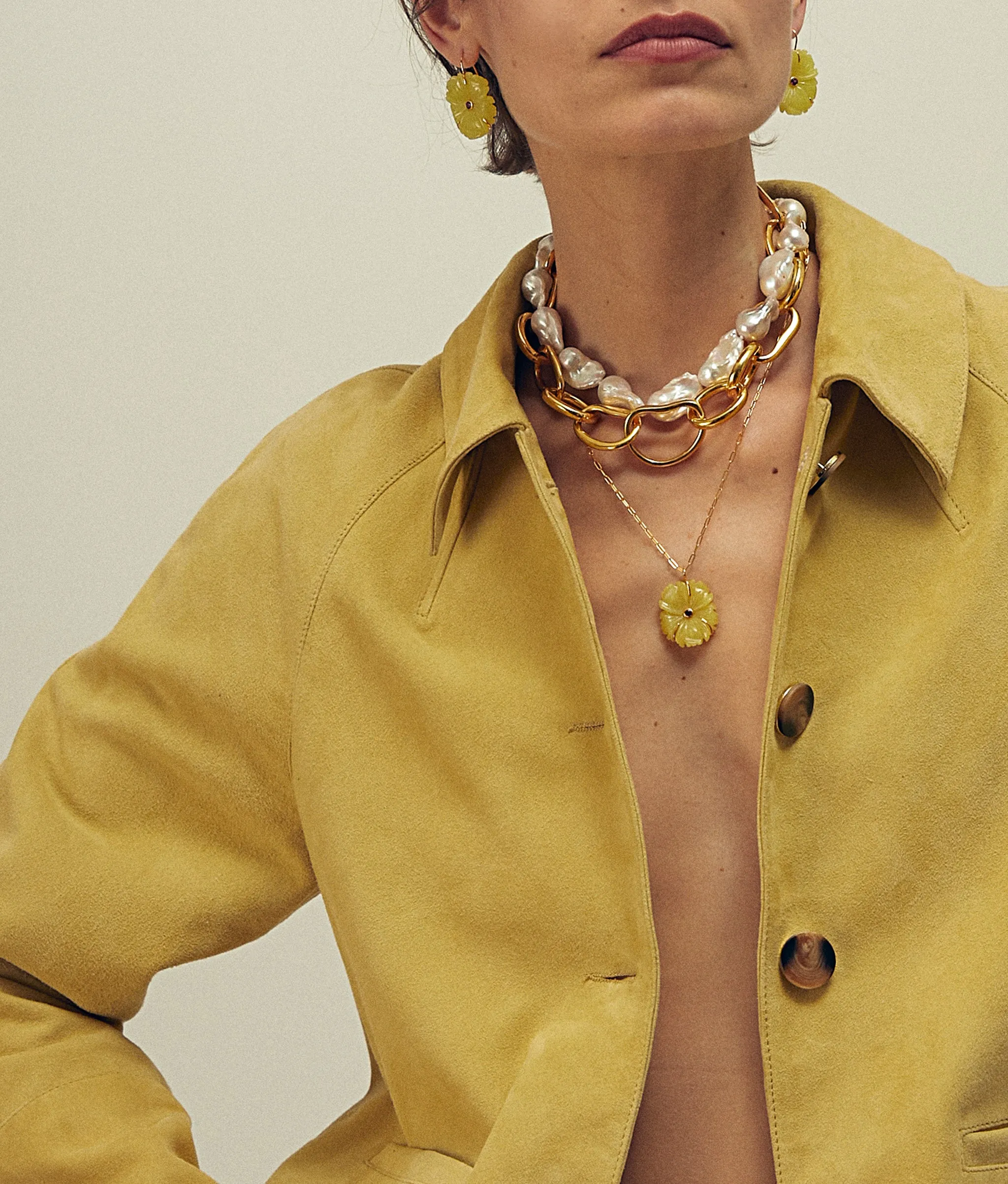 New Bloom Necklace in Canary sold by Lizzie Fortunato product image thumbnail 2