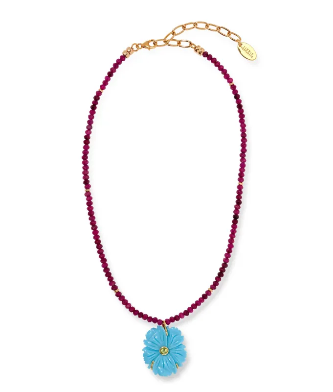 New Bloom Necklace in Cerulean made by Lizzie Fortunato