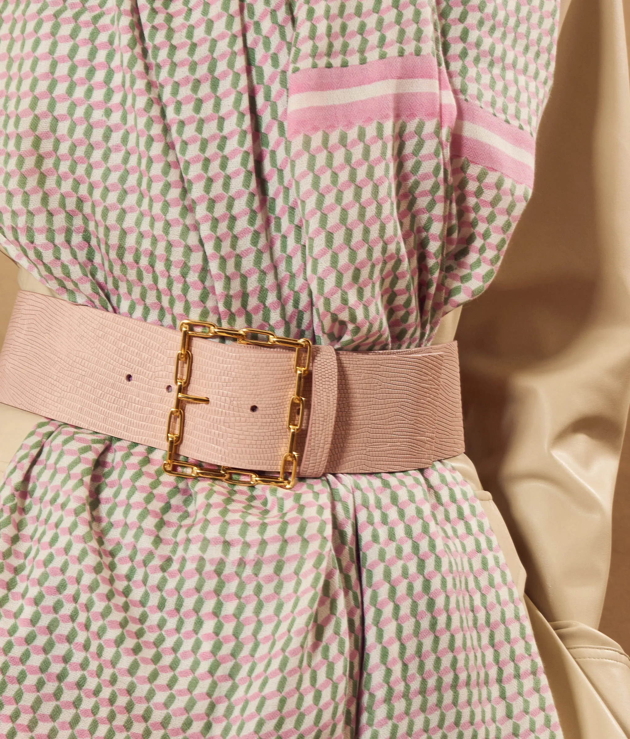 Geo Chain Belt in Blush sold by Lizzie Fortunato product image thumbnail 2