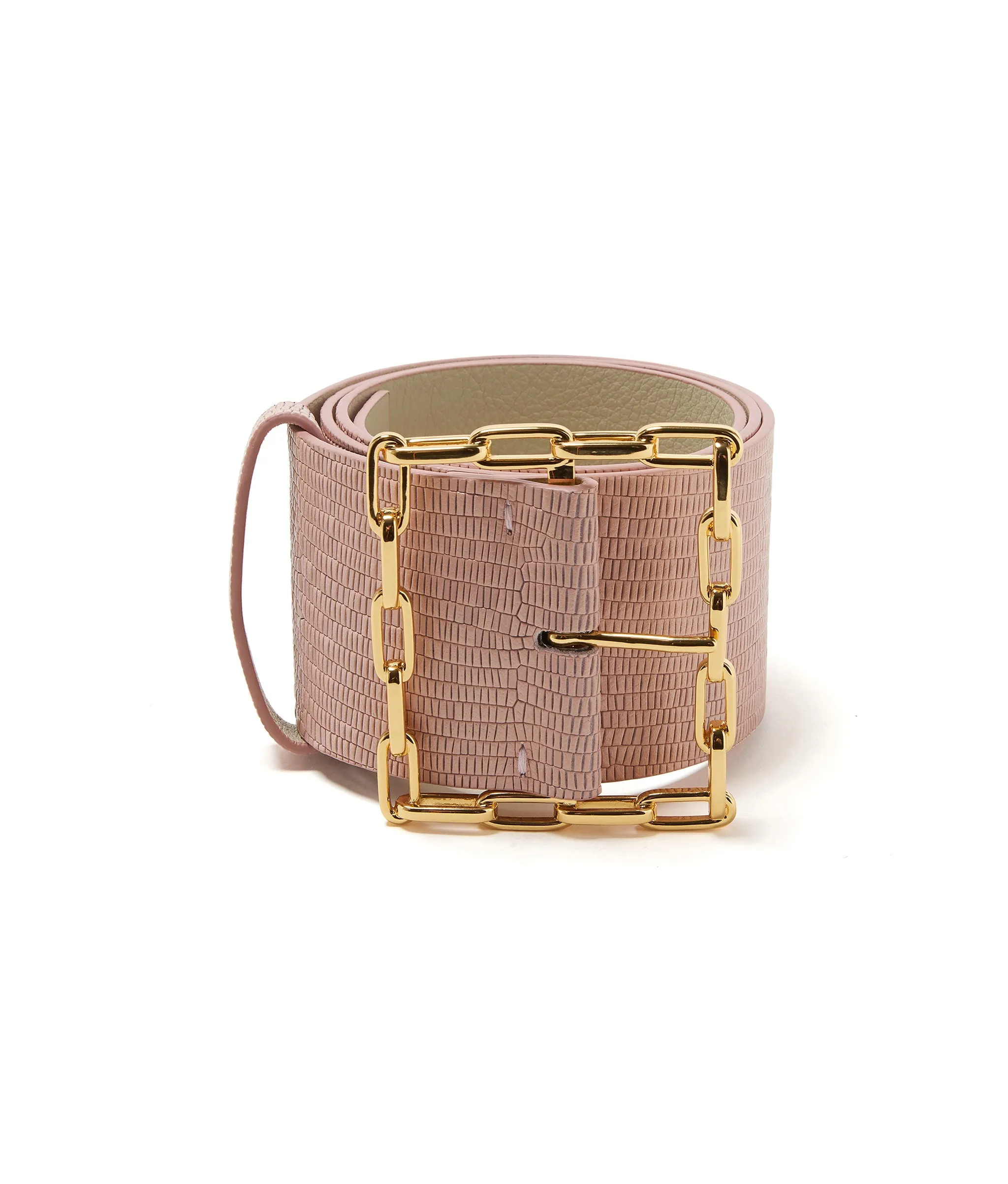 Geo Chain Belt in Blush sold by Lizzie Fortunato