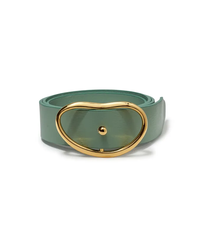 Wide Georgia Belt in Aqua made by Lizzie Fortunato
