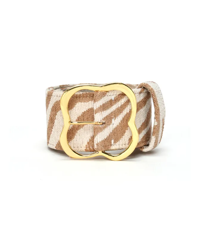 Florence Belt in Sand Tiger made by Lizzie Fortunato