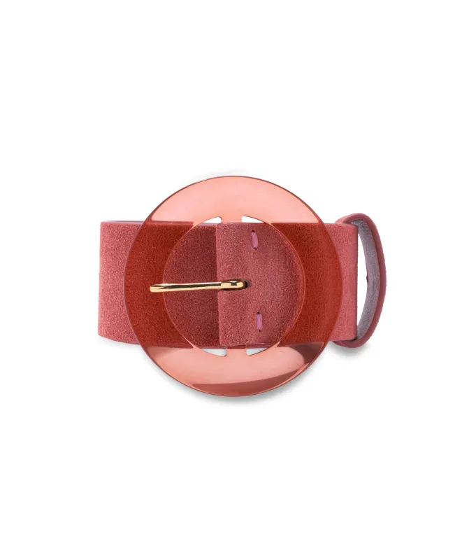 Louise Belt in Conch Suede made by Lizzie Fortunato