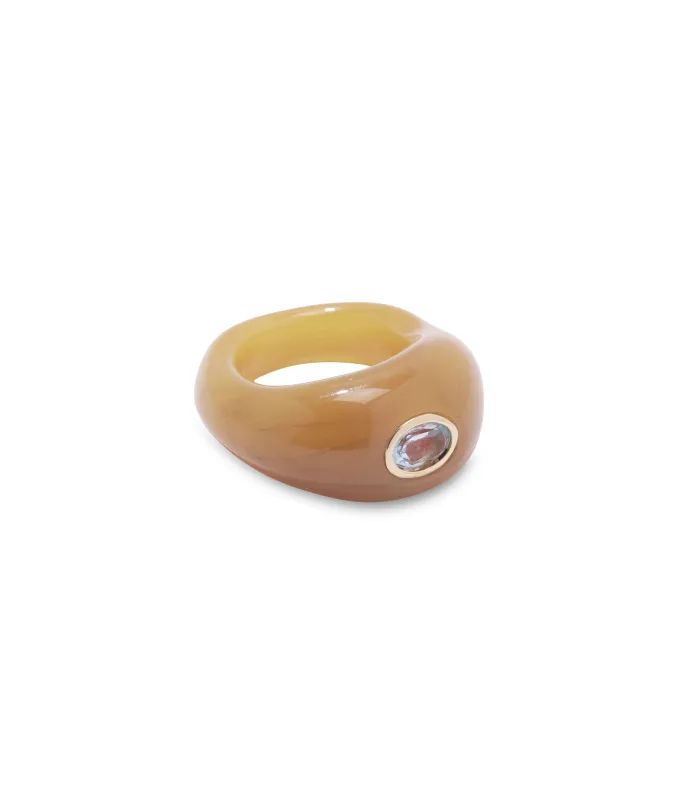 Monument Ring in Ochre made by Lizzie Fortunato