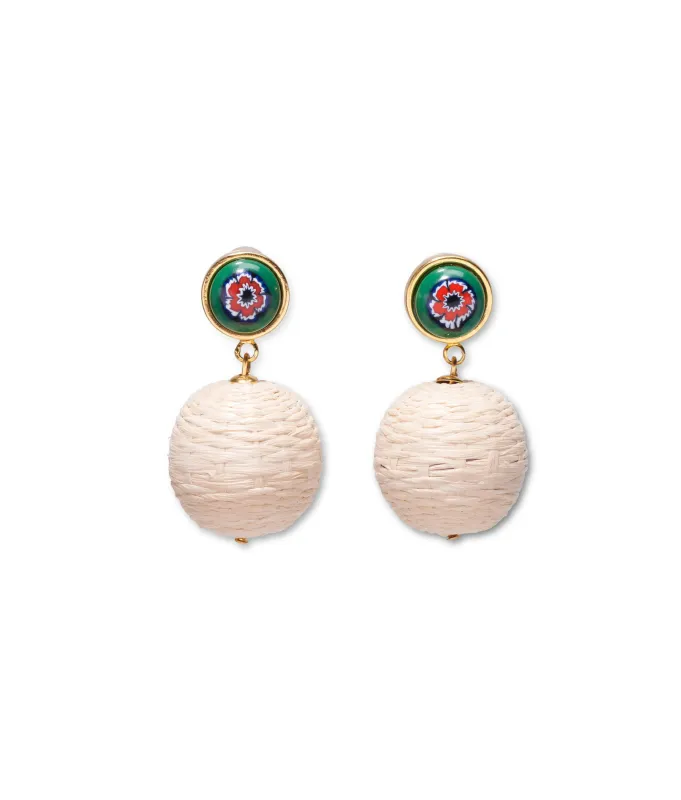 Wicker Drop Earrings made by Lizzie Fortunato