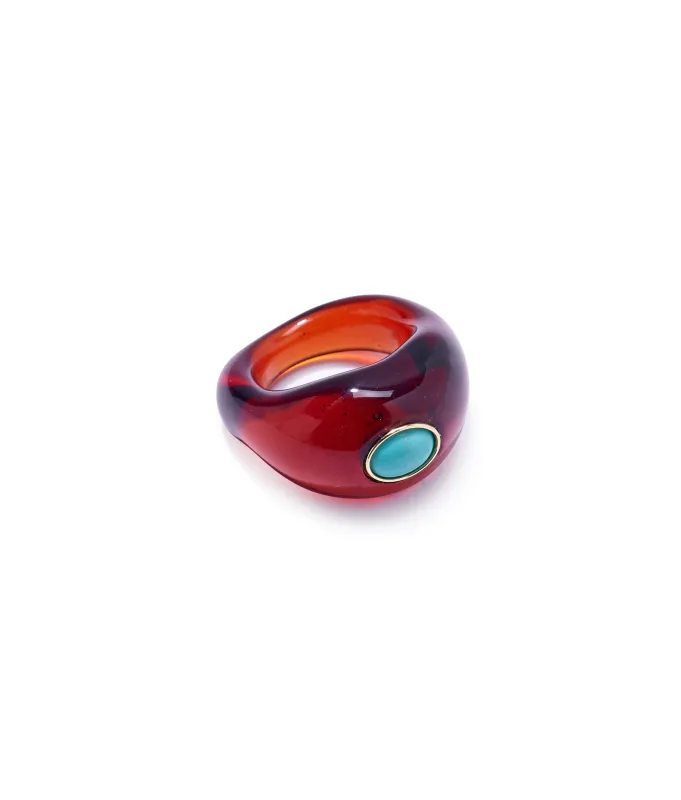 Monument Ring in Chestnut made by Lizzie Fortunato