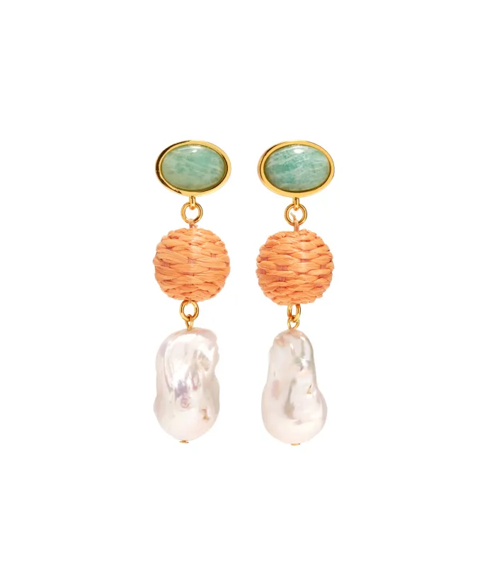 Mandarina Drop Earrings made by Lizzie Fortunato