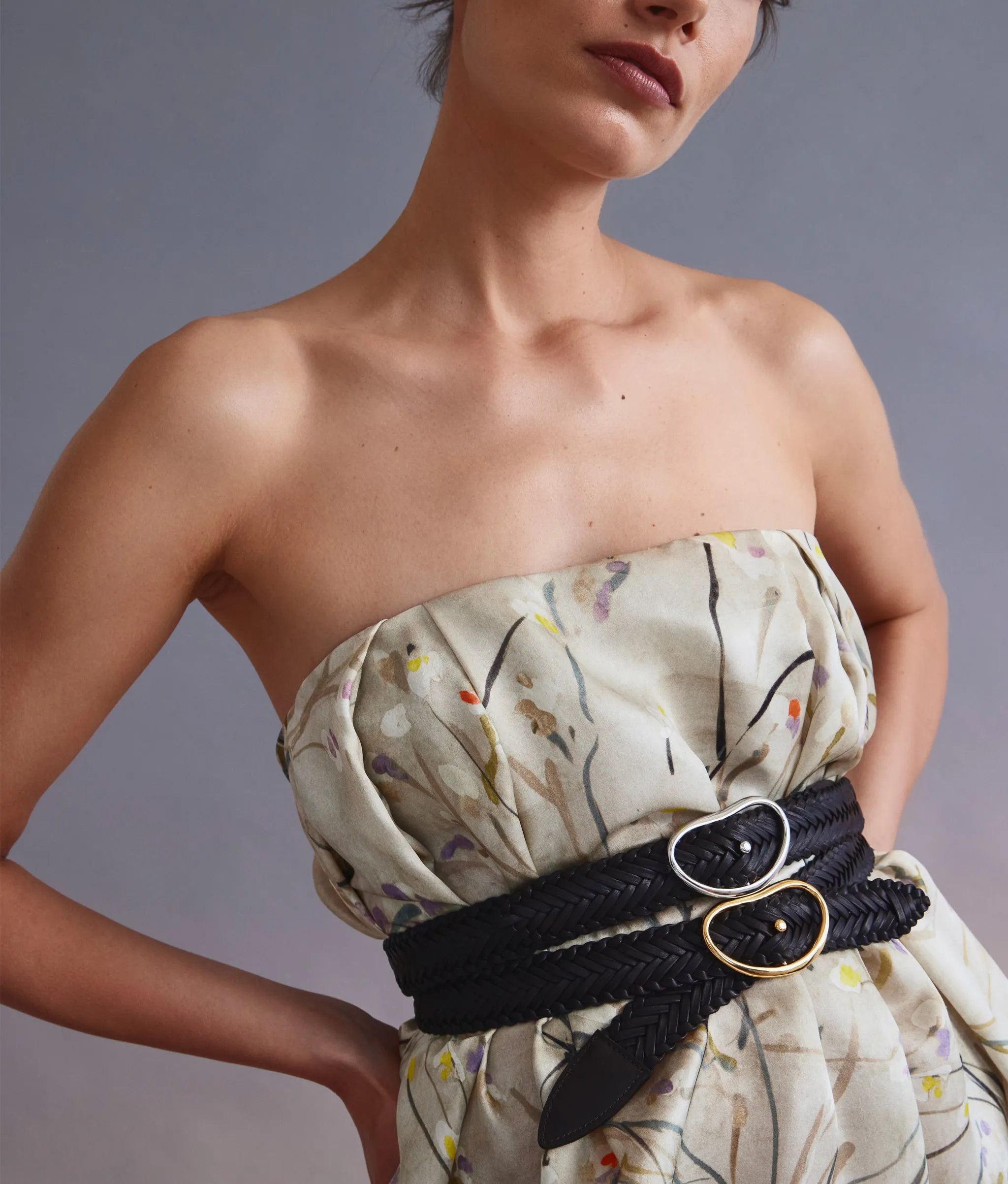 Wide Georgia Belt in Woven Java sold by Lizzie Fortunato product image thumbnail 2