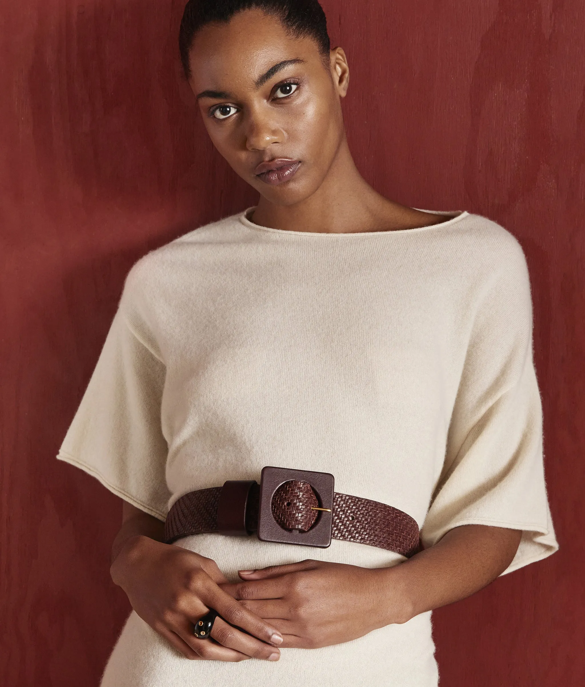 Agnes Belt in Woven Espresso sold by Lizzie Fortunato product image thumbnail 2