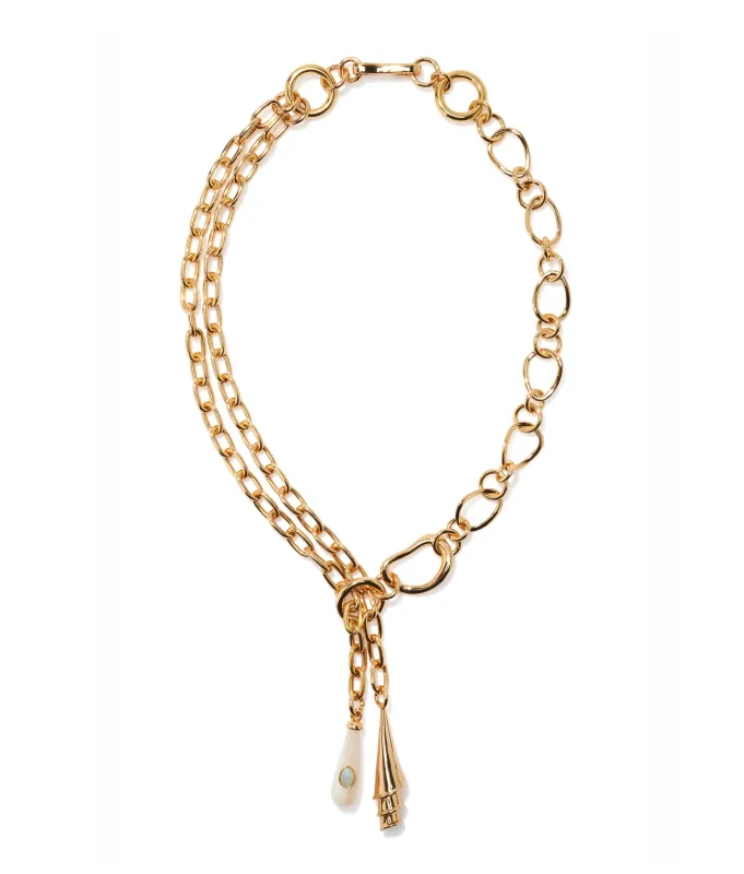 Spiral Shell Necklace made by Lizzie Fortunato