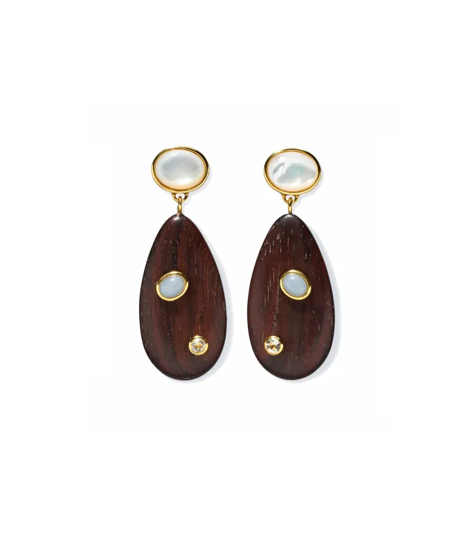 Tamarind Drop Earrings made by Lizzie Fortunato
