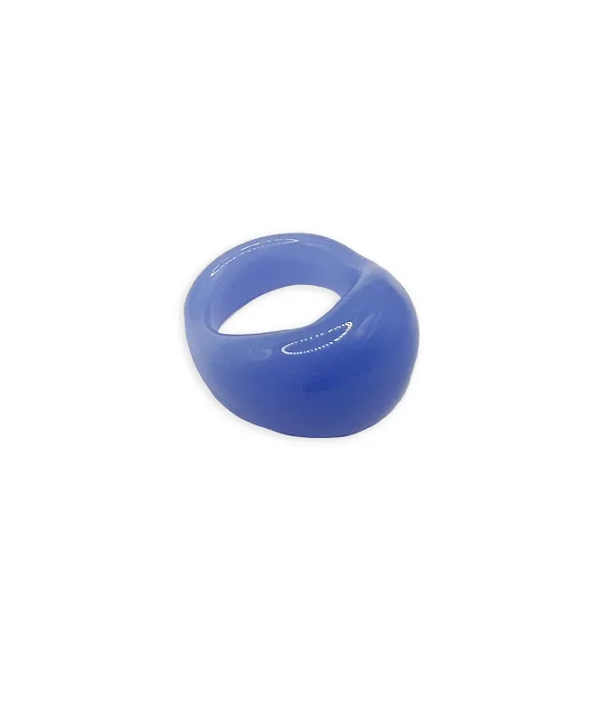 Glass Ring in Cornflower (Size 7) made by Lizzie Fortunato