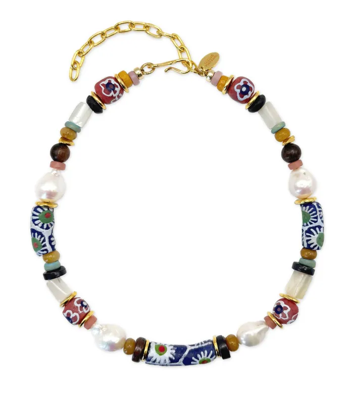 Souvenir Necklace in Moonflower made by Lizzie Fortunato