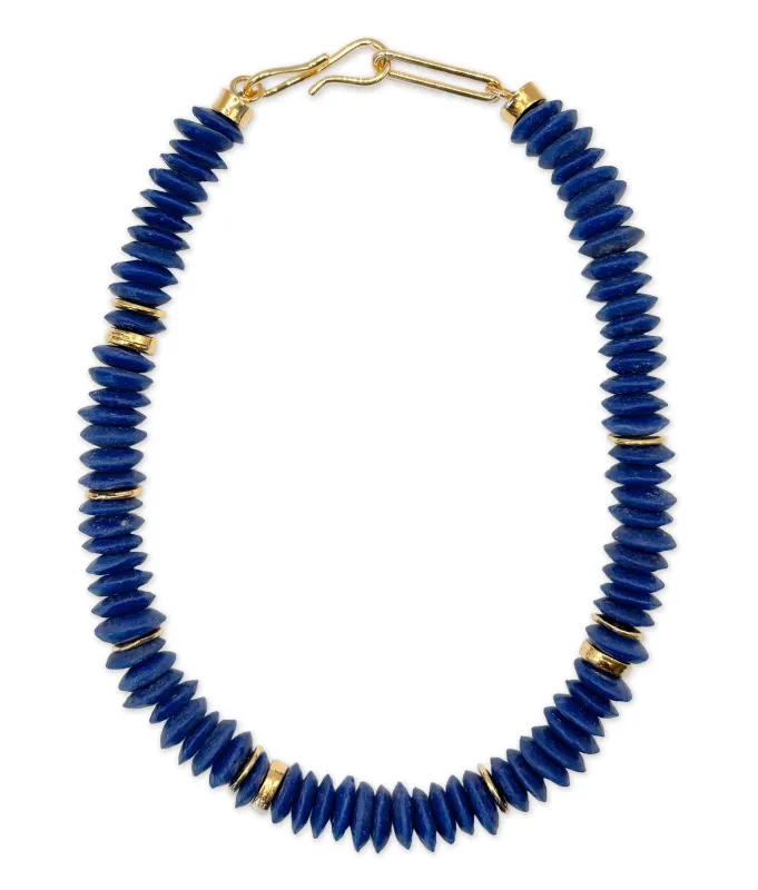 Laguna Necklace in Deep Indigo made by Lizzie Fortunato