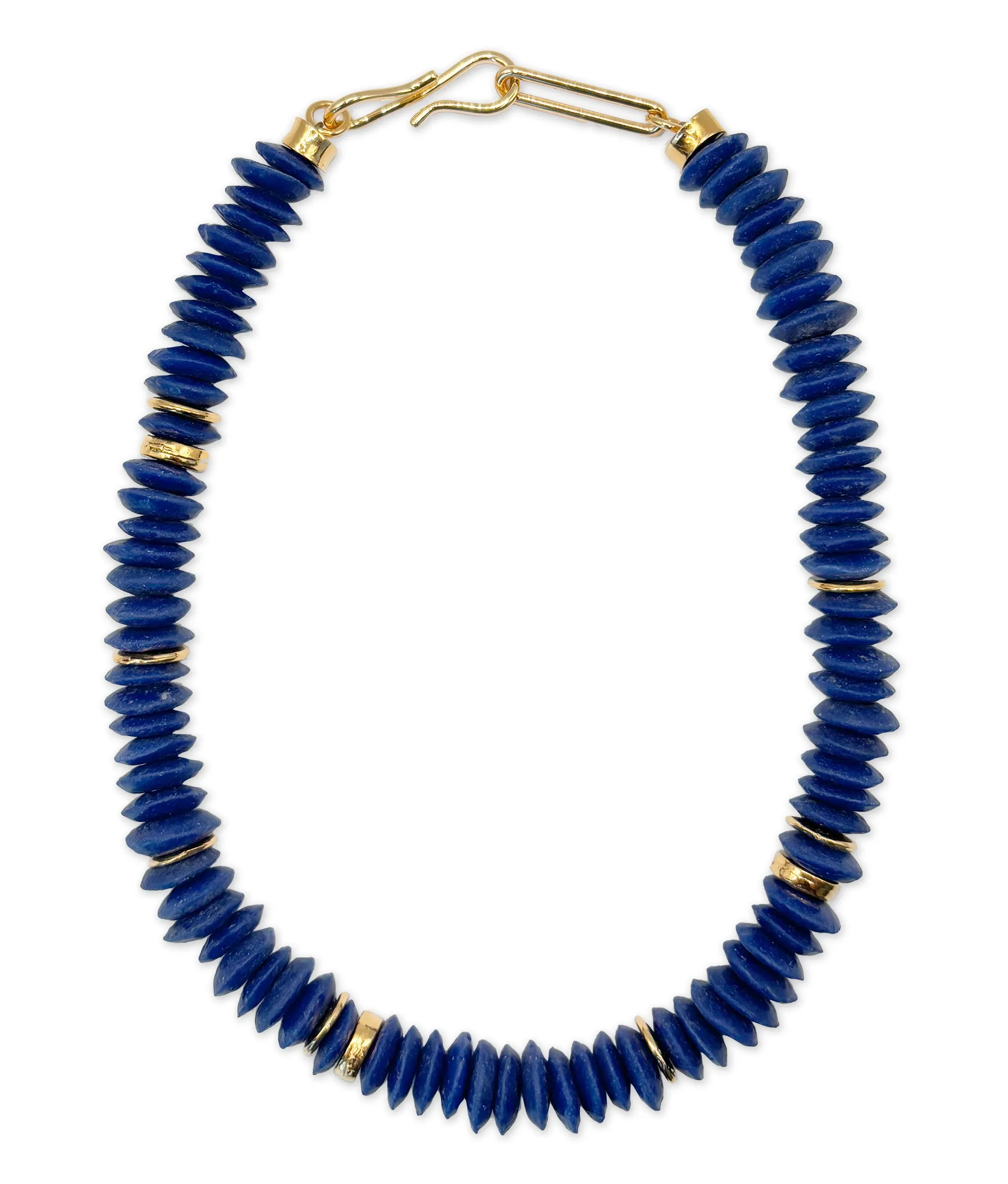 Laguna Necklace in Deep Indigo sold by Lizzie Fortunato
