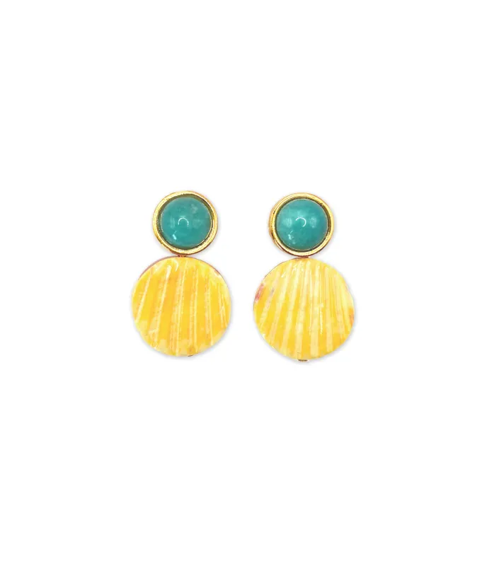 Shell Couplet Earrings made by Lizzie Fortunato