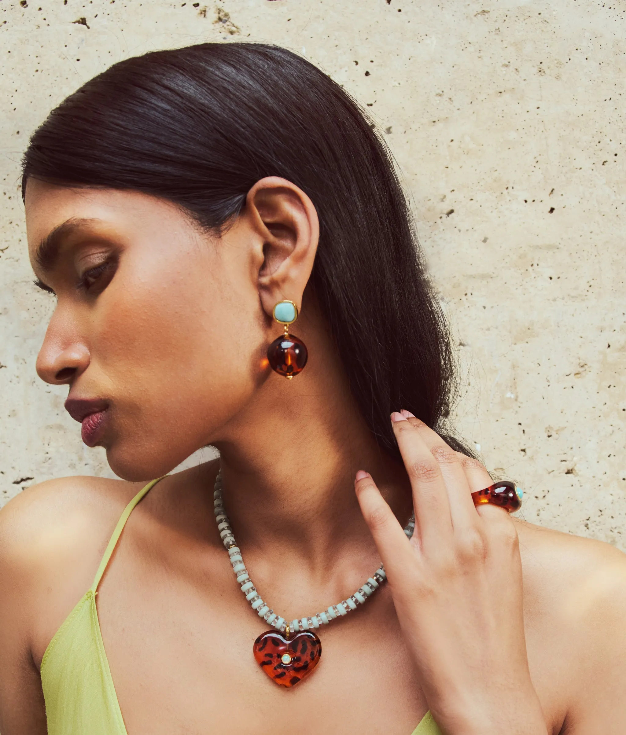 Pia Earrings in Leopard sold by Lizzie Fortunato product image thumbnail 2