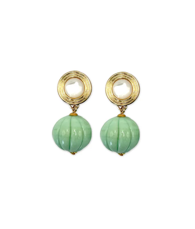 Calabaza Earrings made by Lizzie Fortunato