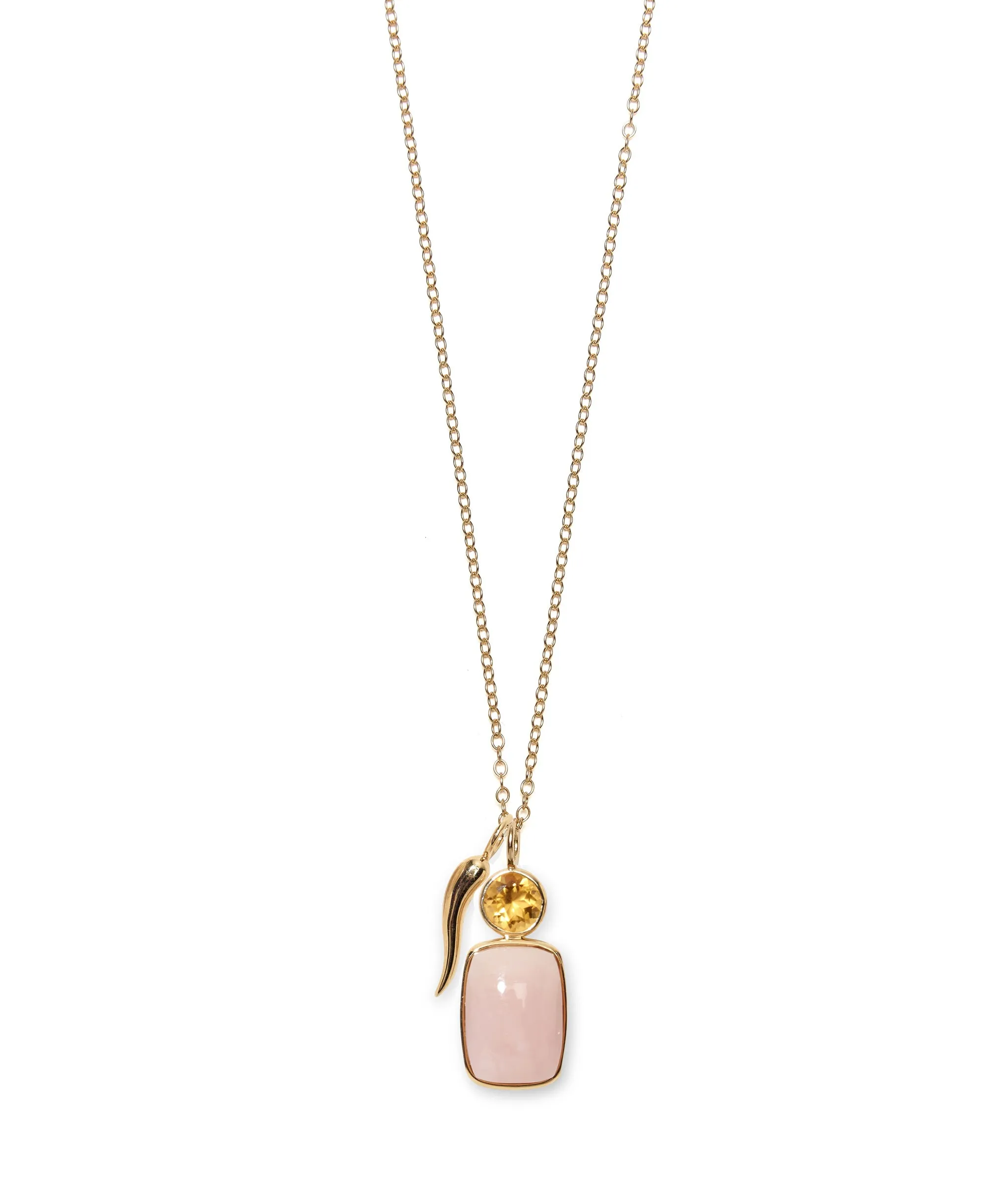 14K Gold Cornicello Necklace Charm sold by Lizzie Fortunato product image thumbnail 3