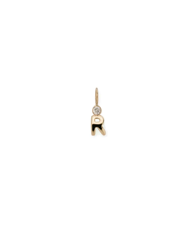 Alphabet Soup "R" Charm made by Lizzie Fortunato