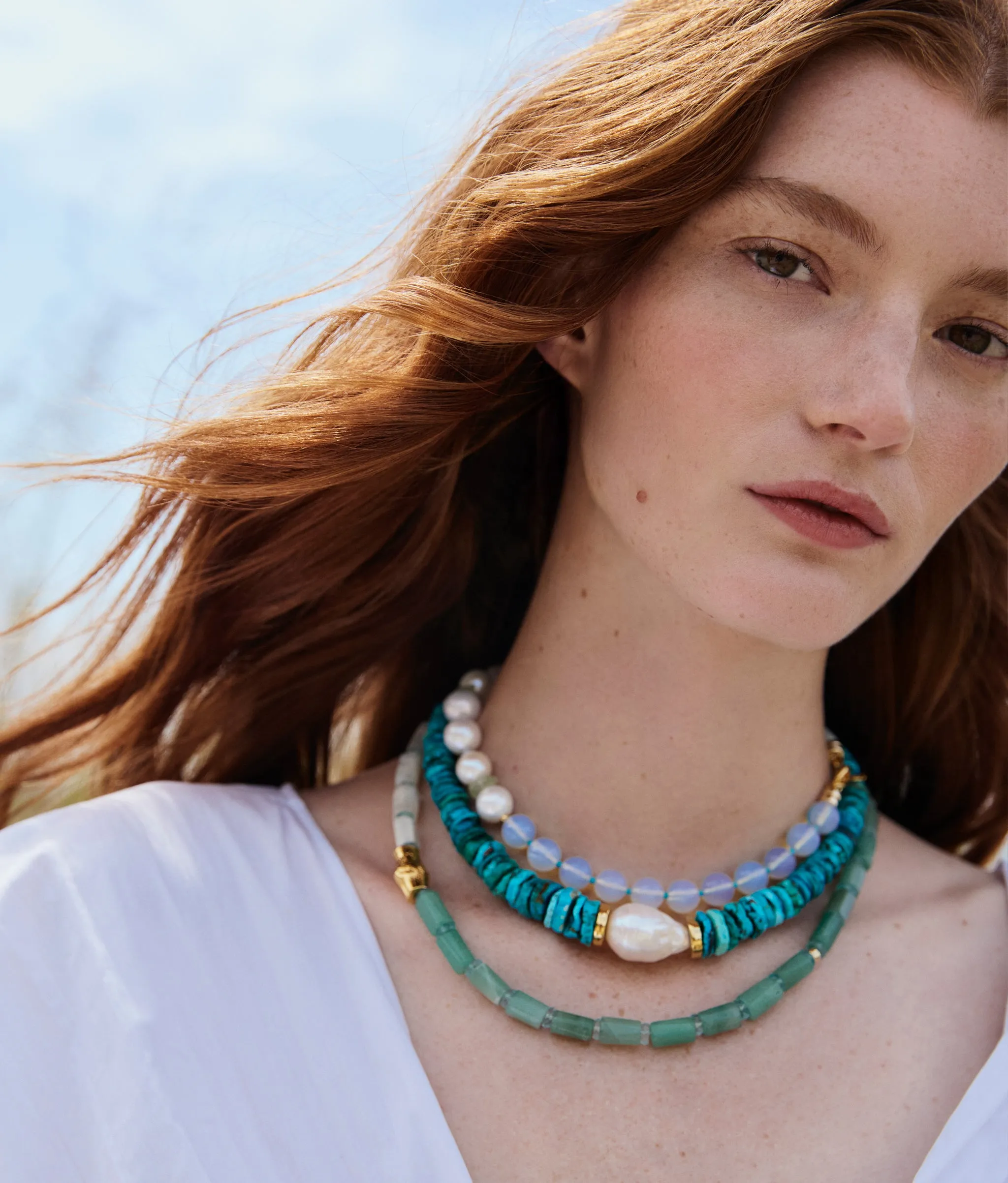Cabana Necklace in Tide Pool sold by Lizzie Fortunato product image thumbnail 3