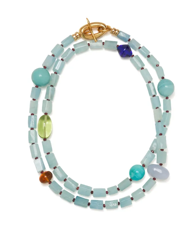 Circo Necklace in Blue Mist made by Lizzie Fortunato