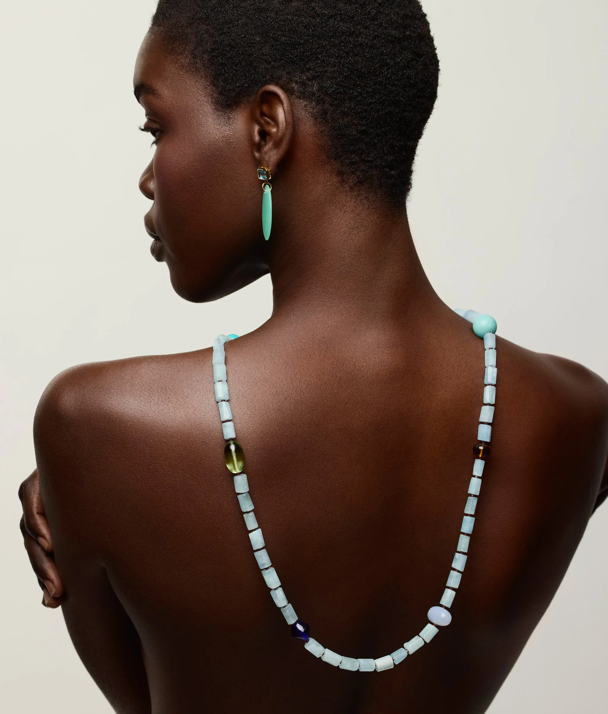 Circo Necklace in Blue Mist sold by Lizzie Fortunato product image thumbnail 4