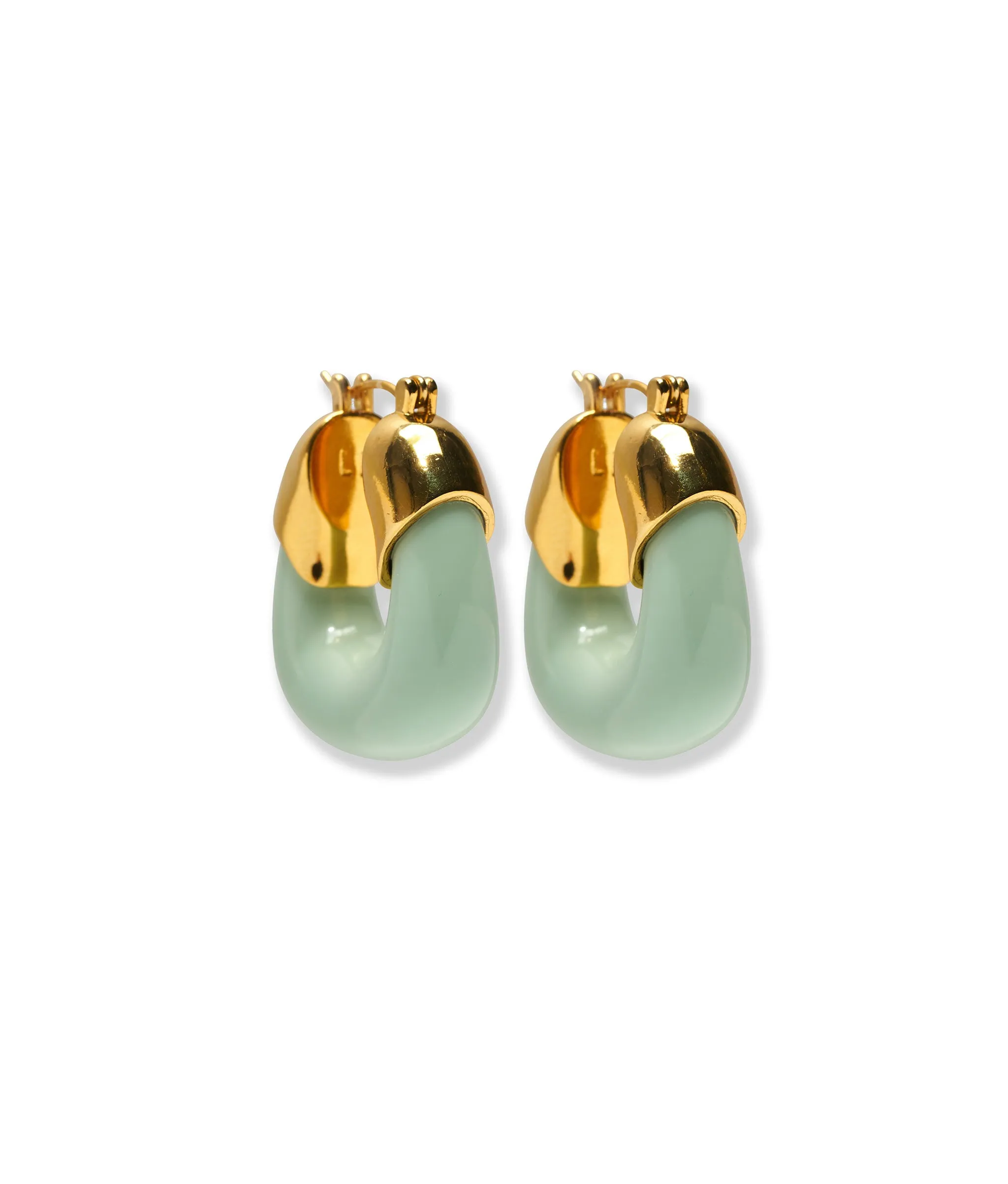 Organic Hoops in Seafoam sold by Lizzie Fortunato
