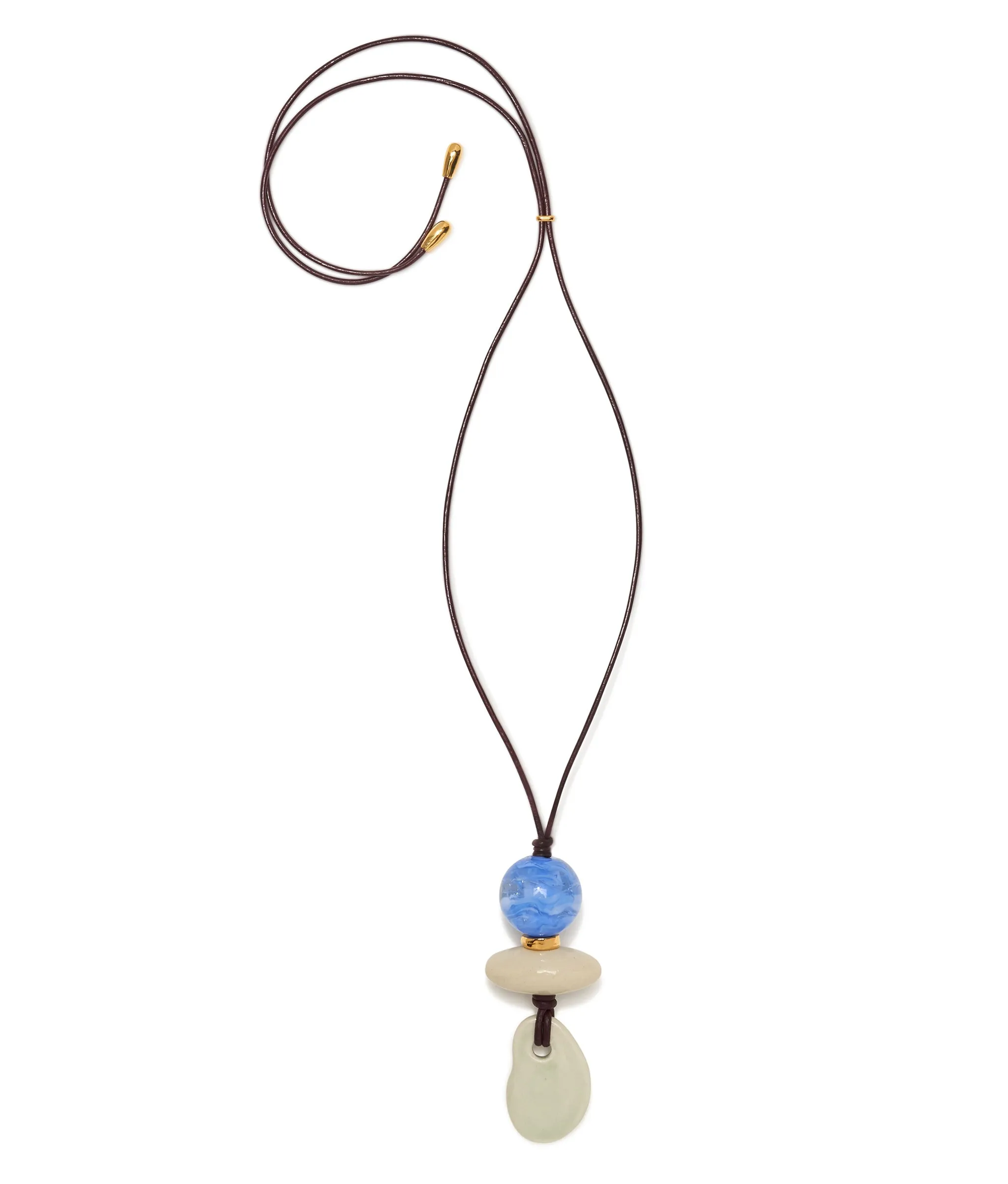 Museo Cord II Necklace in Sea sold by Lizzie Fortunato
