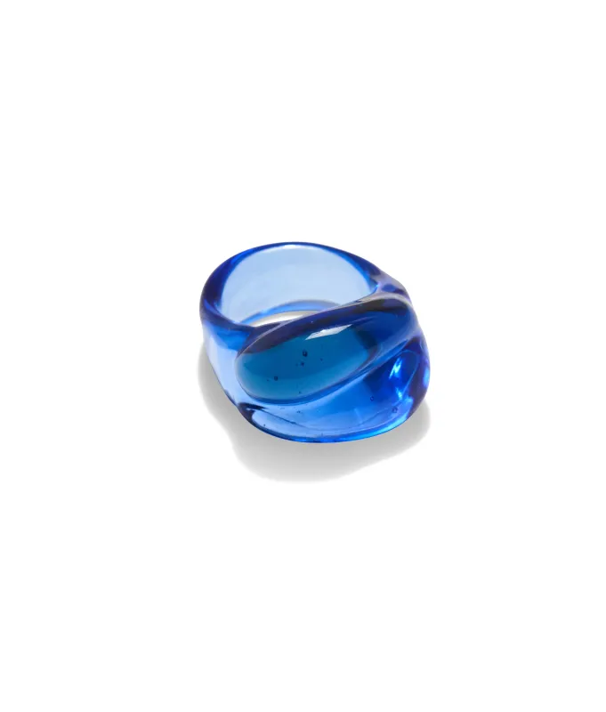 Tidal Ring in Cobalt made by Lizzie Fortunato