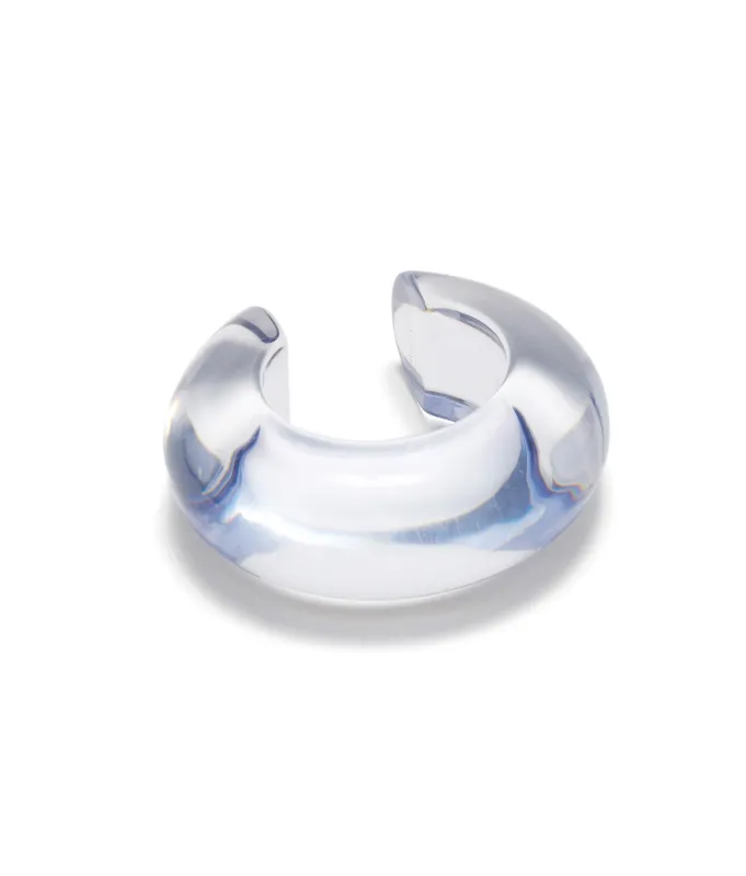 Arc Cuff in Clear made by Lizzie Fortunato